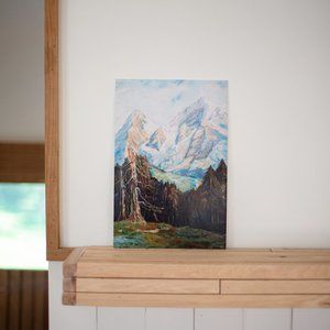 Mountain Oil Painting Print